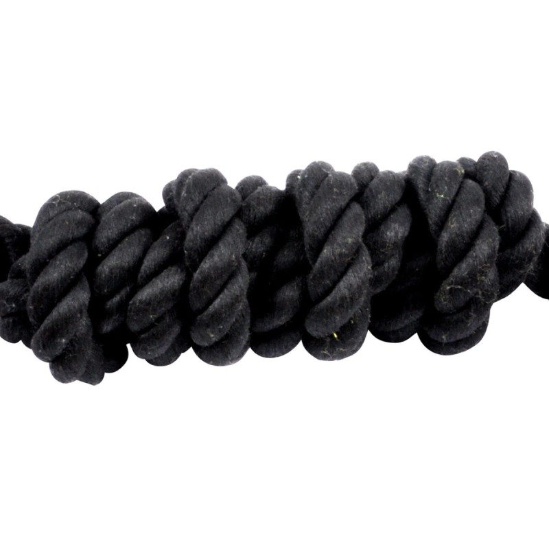 Jeu corde multi noeuds noir pour chien