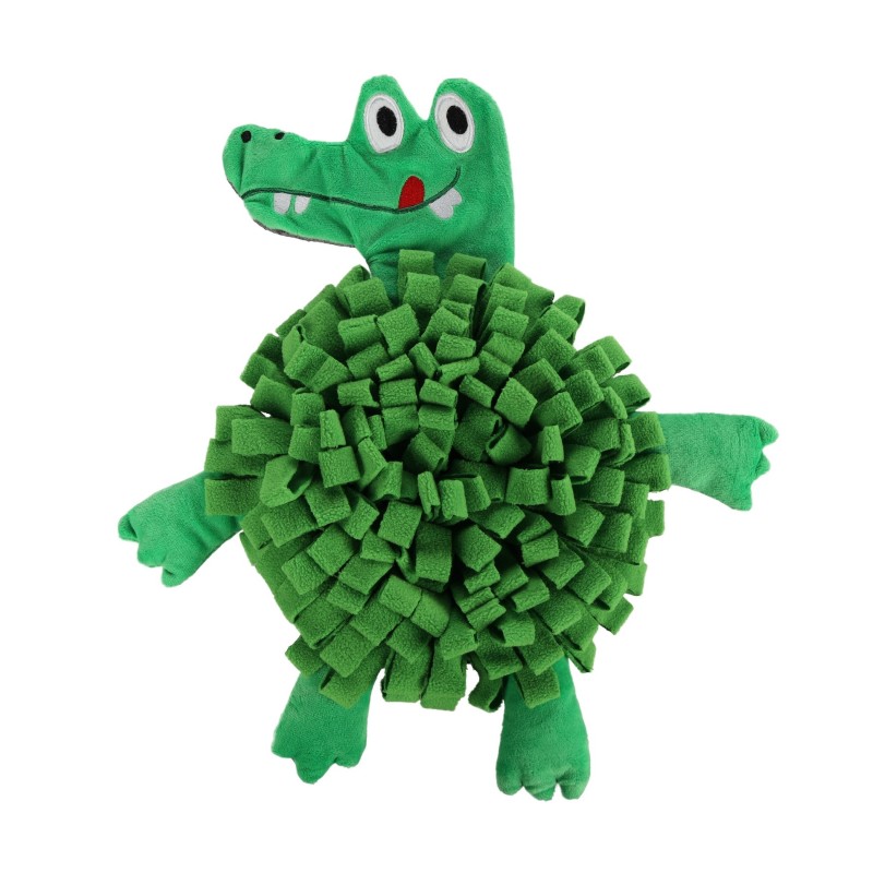 Jeu doccupation et de fouille jammie Crocodile pour chien