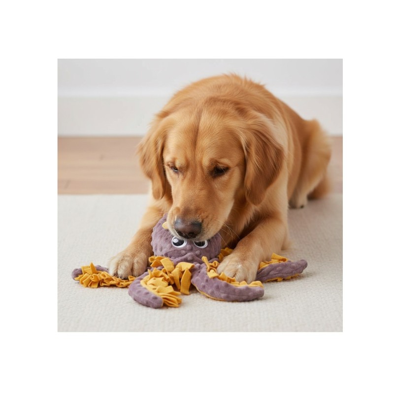 Jeu doccupation et de fouille Morgane calamar pour chien