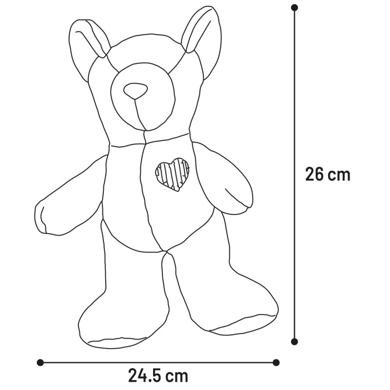 Jeu en peluche Ourson avec un coeur