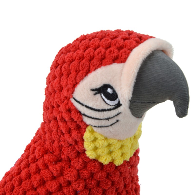 Jeu peluche Mateo le perroquet corde pour chien