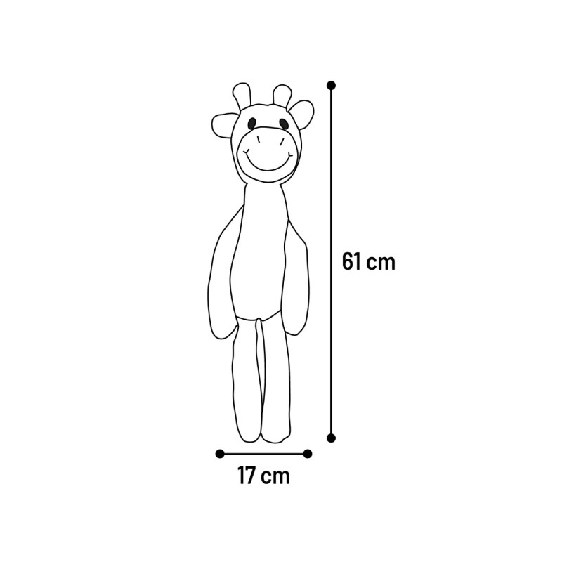 Jeu sonore pour chien Garfa la Girafe en peluche