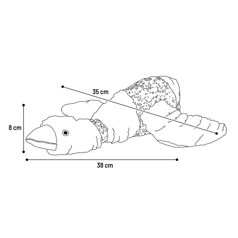 Jeu sonore pour chien Rosette le canard en peluche