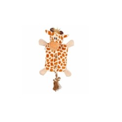 Jouet peluche Girafe et corde pour chien