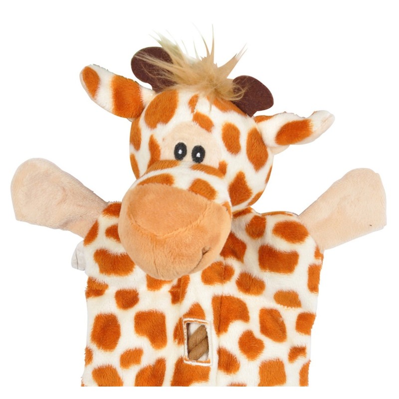 Jouet peluche Girafe et corde pour chien