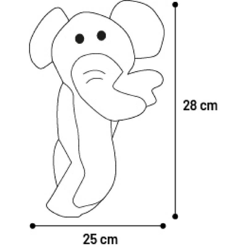 Peluche éléphant pour chien