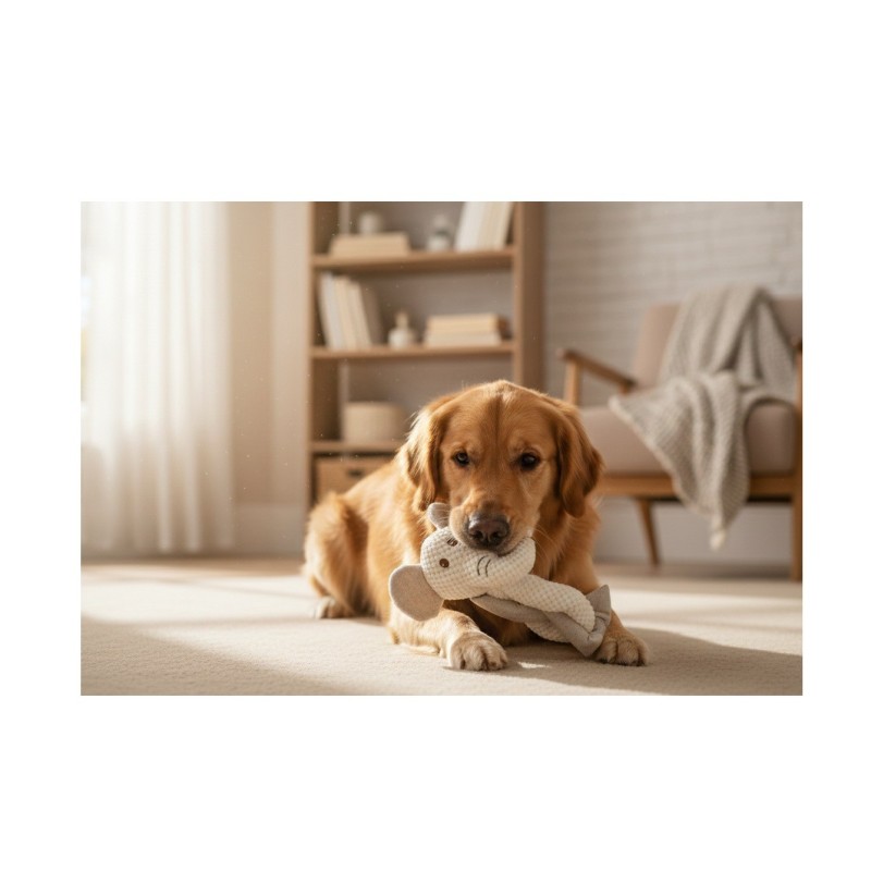 Peluche éléphant pour chien