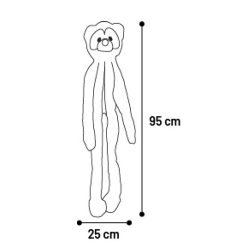 Peluche Géante sonore pour chien Raton laveur