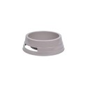 Gamelle ronde en plastique taupe