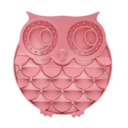 Tapis à lécher pour chien et chat Chouette