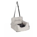 Siege auto voiture pour chien blanc