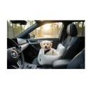 Siege auto voiture pour chien blanc