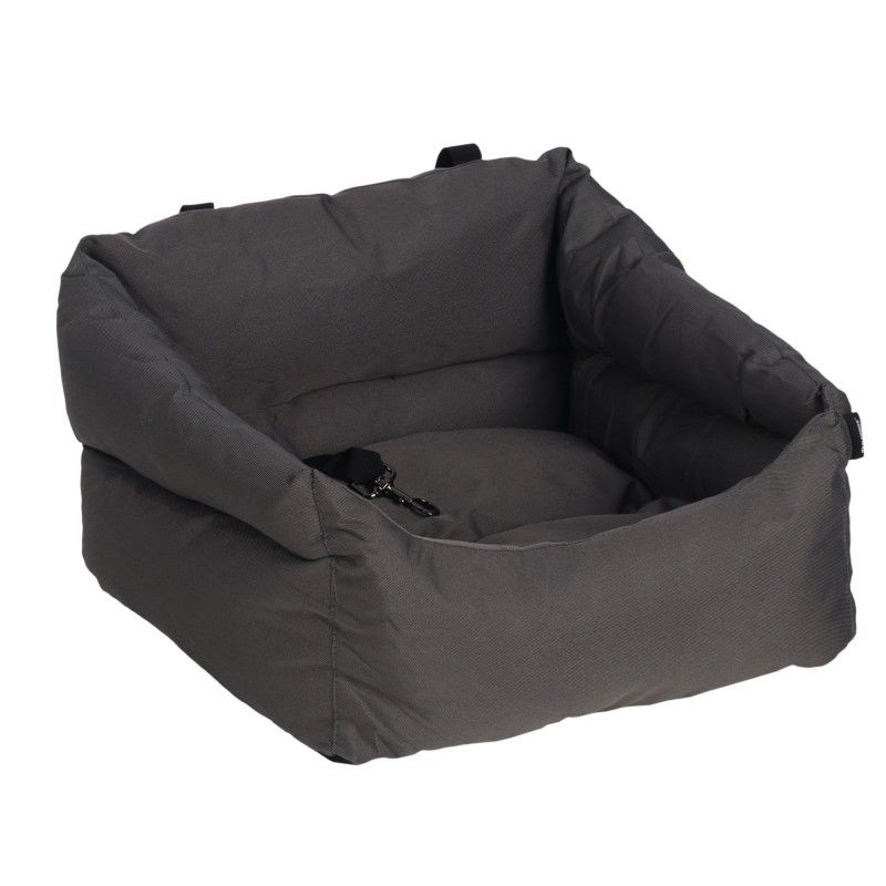 Siege auto voiture pour chien gris