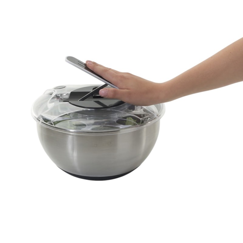 Essoreuse a salade avec bocal gradué en inox