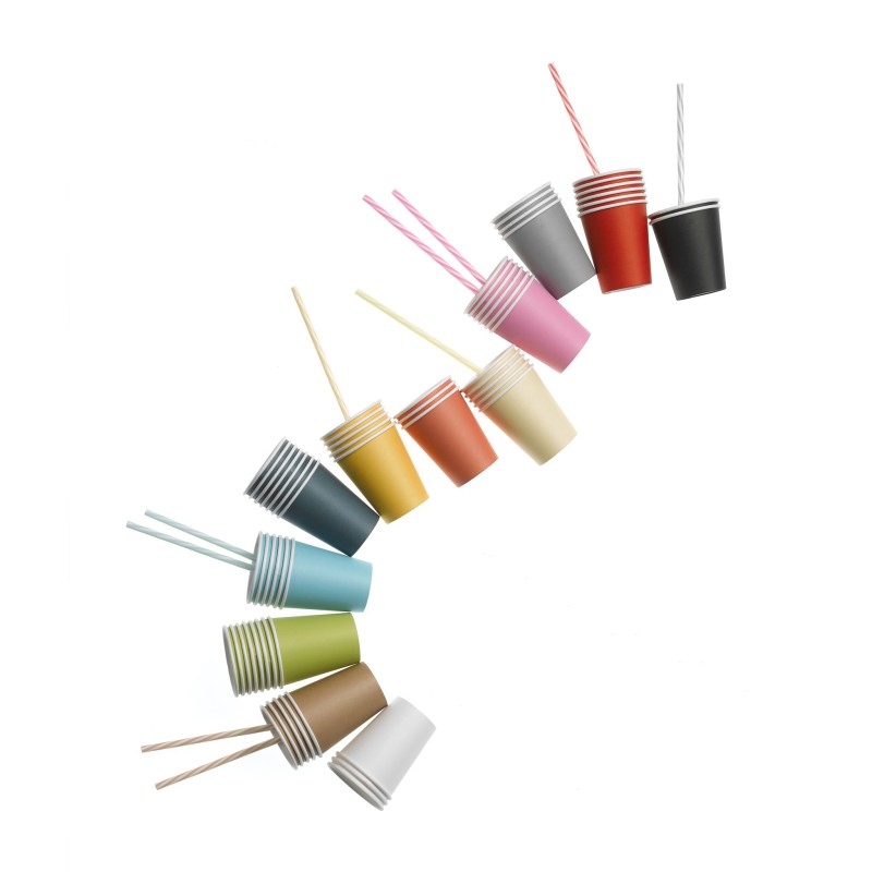 Set de 20 gobelets en carton Rose