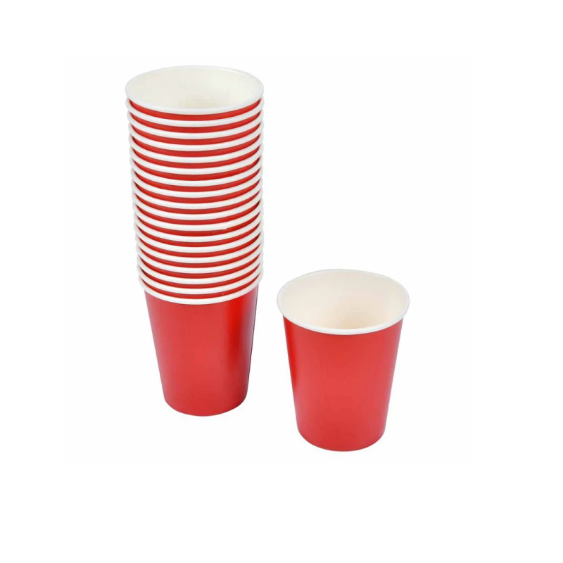 Set de 20 gobelets en carton Rouge