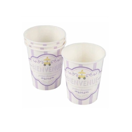 Set de 6 gobelets en papier Bienvenue