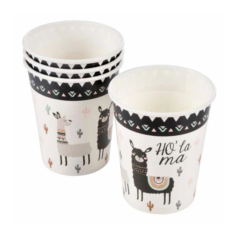 Set de 6 gobelets en papier Ho Lama