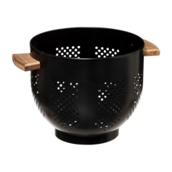 Passoire avec poignees retro noire