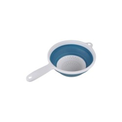 Passoire retractable avec manche bleu paon