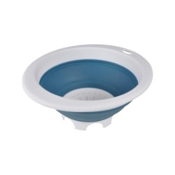 Passoire retractable en plastique 30 x 37 cm bleu paon