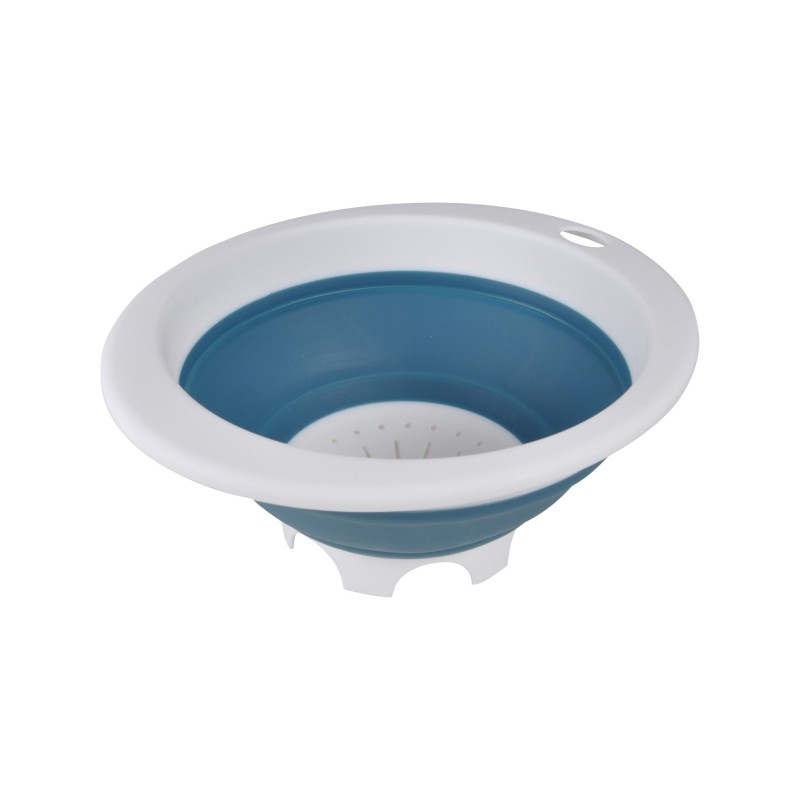 Passoire retractable en plastique 30 x 37 cm bleu paon