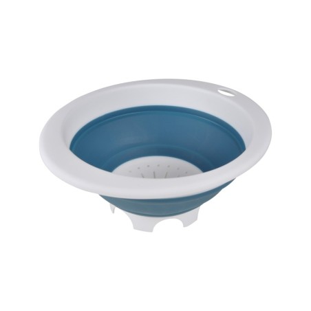 Passoire retractable en plastique 30 x 37 cm bleu paon