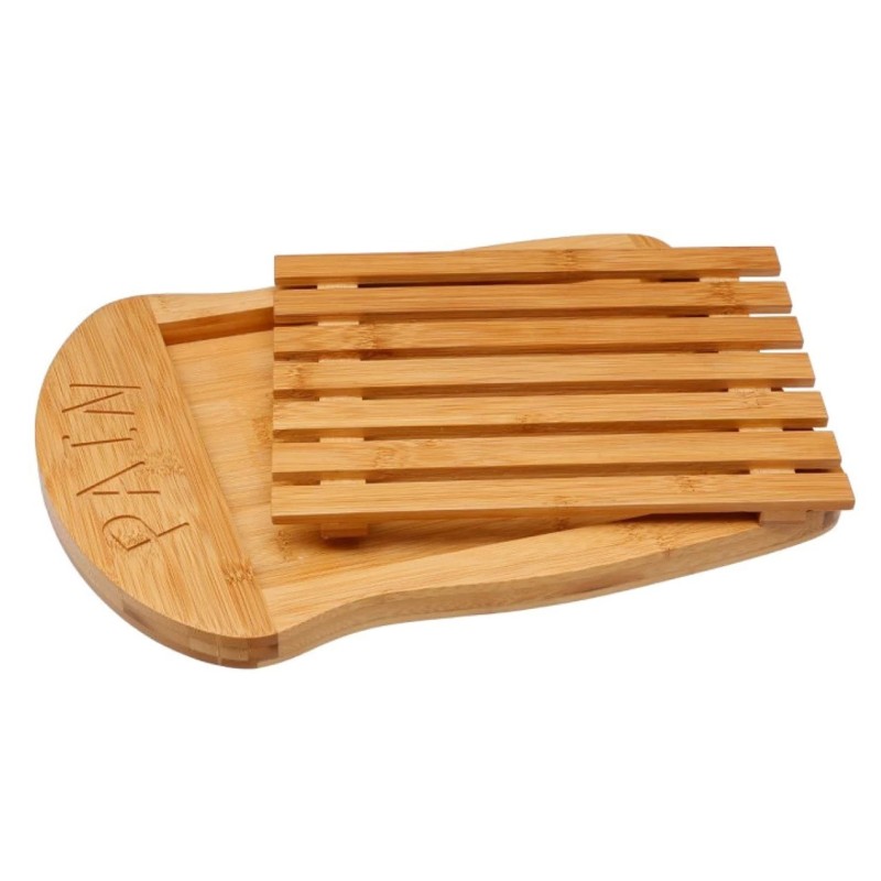 Planche a pain avec rainures recupere-miettes