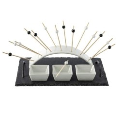 Plateau service aperitifs 5 pieces