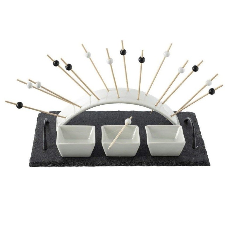 Plateau service aperitifs 5 pieces