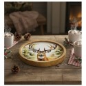 Plateau rond décoratif Grand cerf
