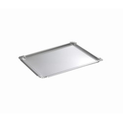 Set de 5 plateaux rectangulaire couleur argent