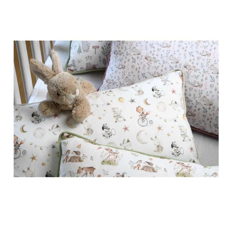 Coussin enfant – Les animaux et ses copains au cirque – 30 x 45 cm