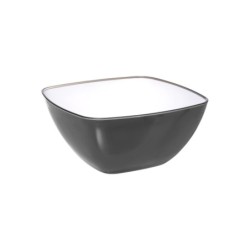 Saladier square Charbon 25 cm