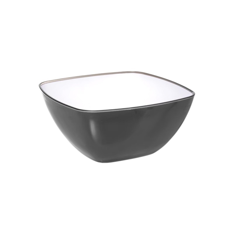 Saladier square Charbon 25 cm