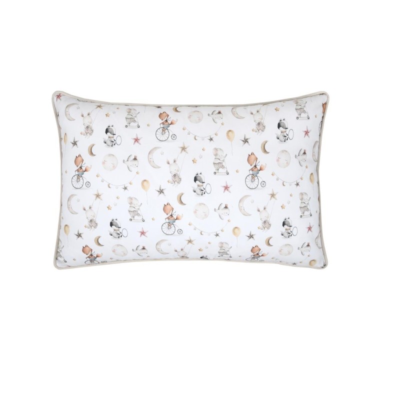 Coussin enfant – Les animaux et ses copains au cirque – 30 x 45 cm