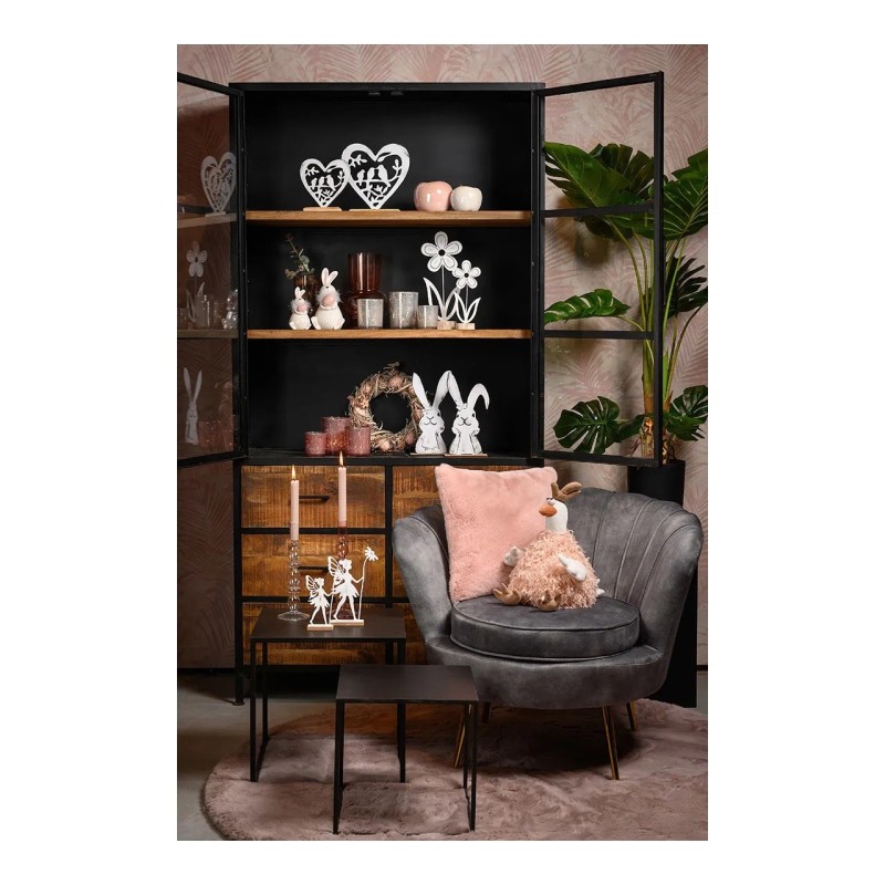 Décoration un lapin de Pâques en céramique