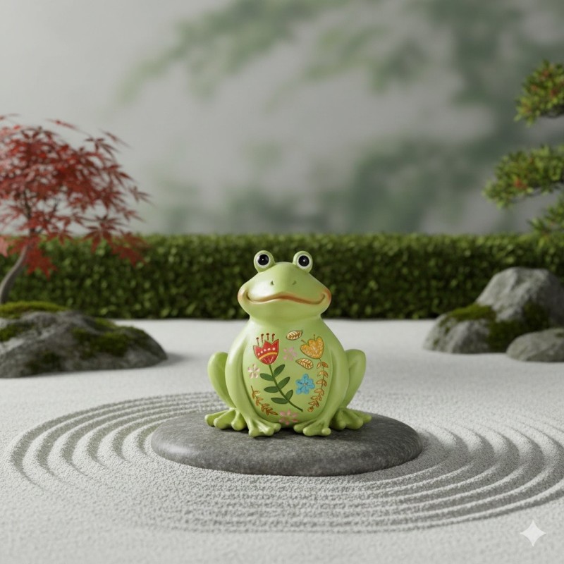 Grenouille de decoration de jardin