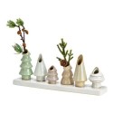 6 Petits vases en forme de sapin