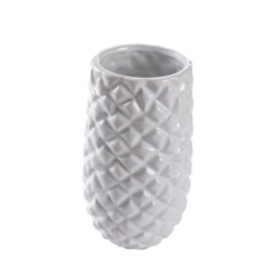 Vase ananas blanc 24 cm