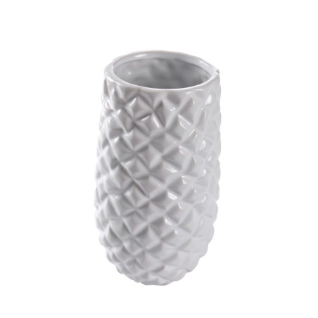 Vase ananas blanc 24 cm