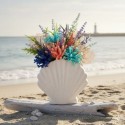 Vase coquillage sablé