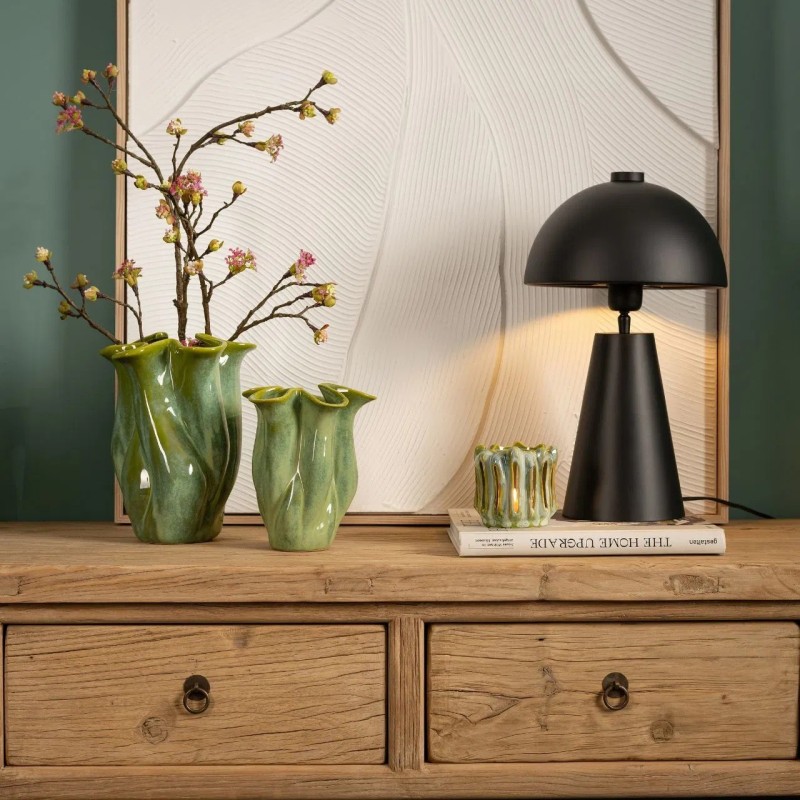 Vase en porcelaine Forme torsadée