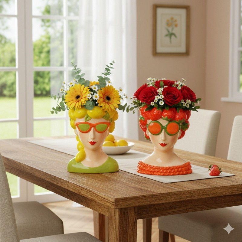 Vase Femme citron moderne