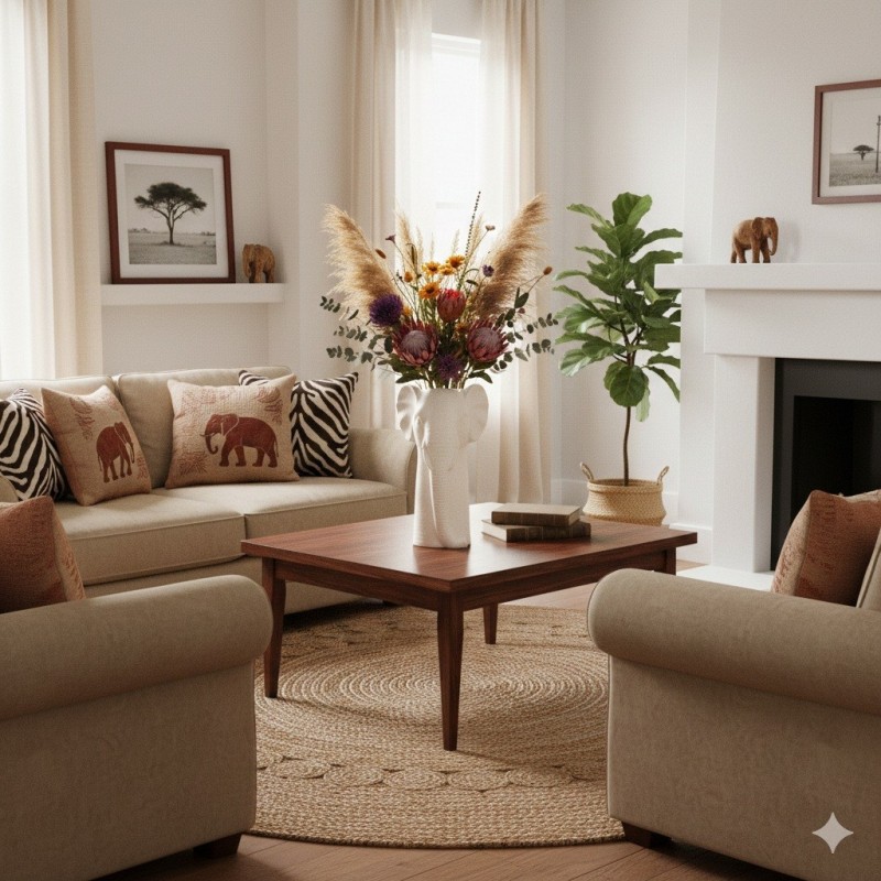 Vase tête d'éléphant finition sable