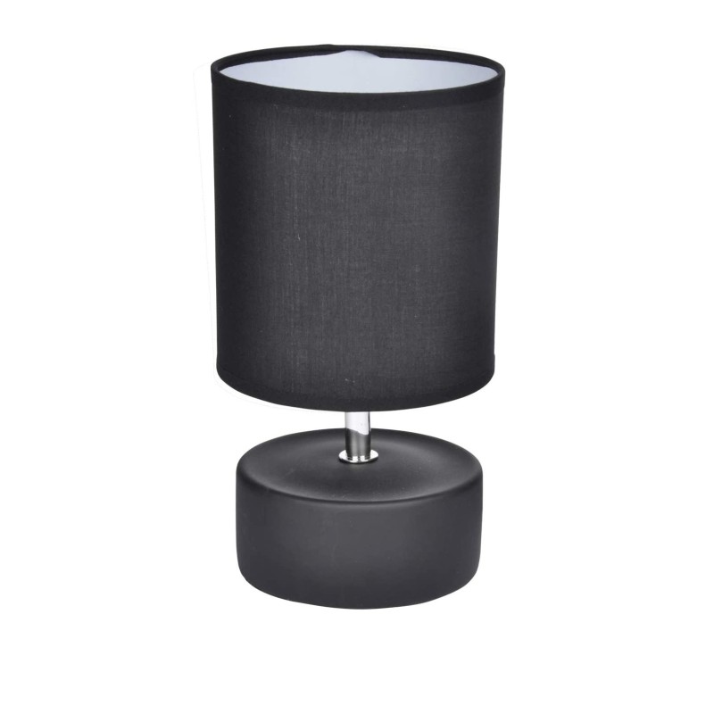 Lampe cylindrique mat noir