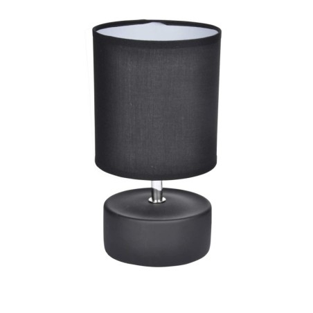 Lampe cylindrique mat noir