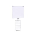 Lampe pilier strie blanc