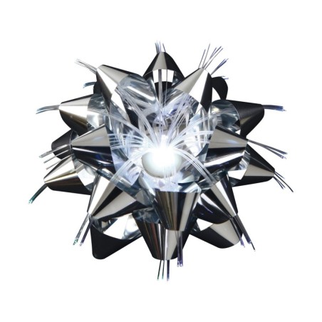 Fleur lumineuse de table argent