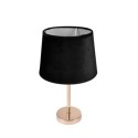 Lampe velours boudoir noir
